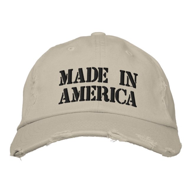 Casquette Brodée Fabriqué en Amérique (Devant)