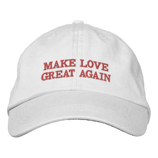 Casquette Brodée Faites à amour le grand encore - blanc