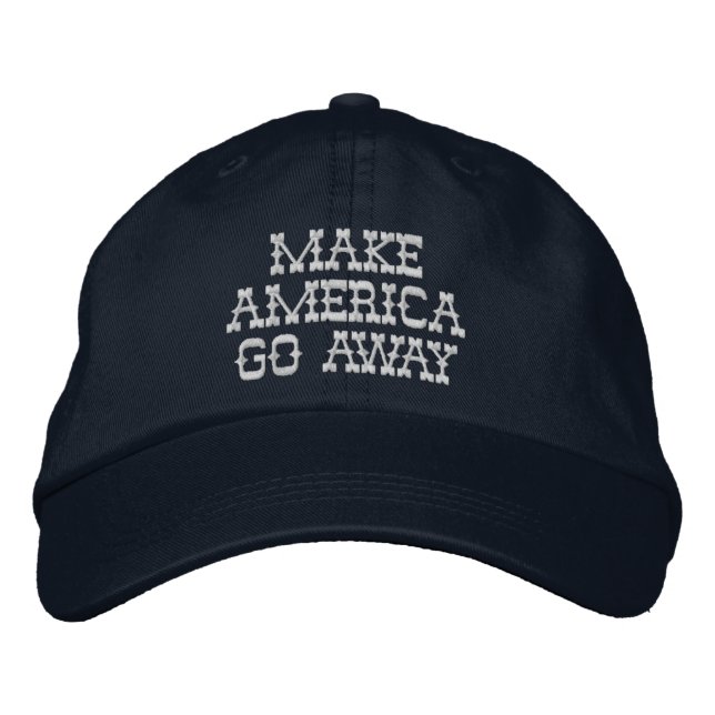 Casquette Brodée Faites disparaître l'Amérique (Devant)