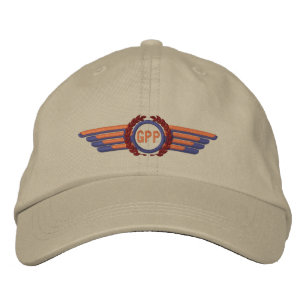 Casquette Brodée Faites vos lauréats Monogrammes de l'aviation Aile