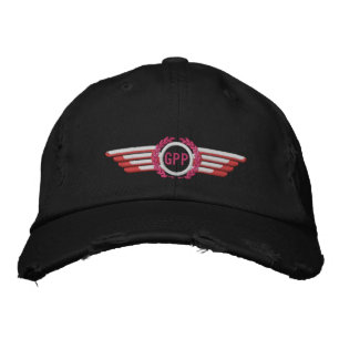 Casquette Brodée Faites Votre Monogramme Ailes de Pilote Lauréats d