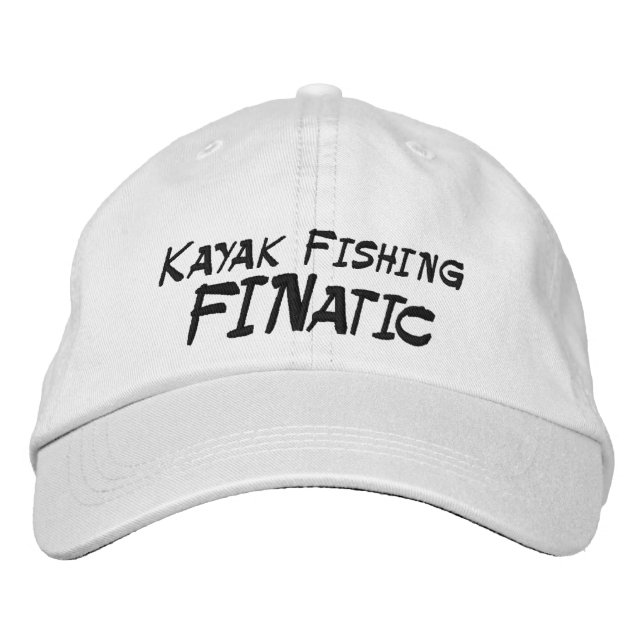 Casquette Brodée Fanatique de pêche Kayak (Devant)