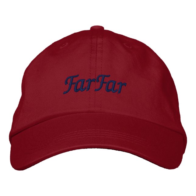 Casquette Brodée FarFar My Scandinavian père's père suédois (Devant)
