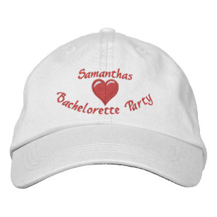 Casquette Brodée Fête de bachelorette cardiaque personnalisée