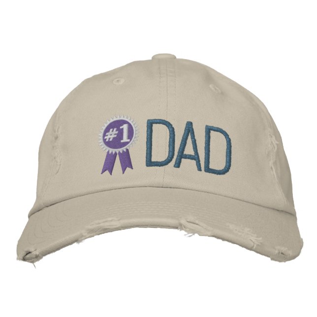 Casquette Brodée Fête des pères personnalisée / Père d'anniversaire (Devant)