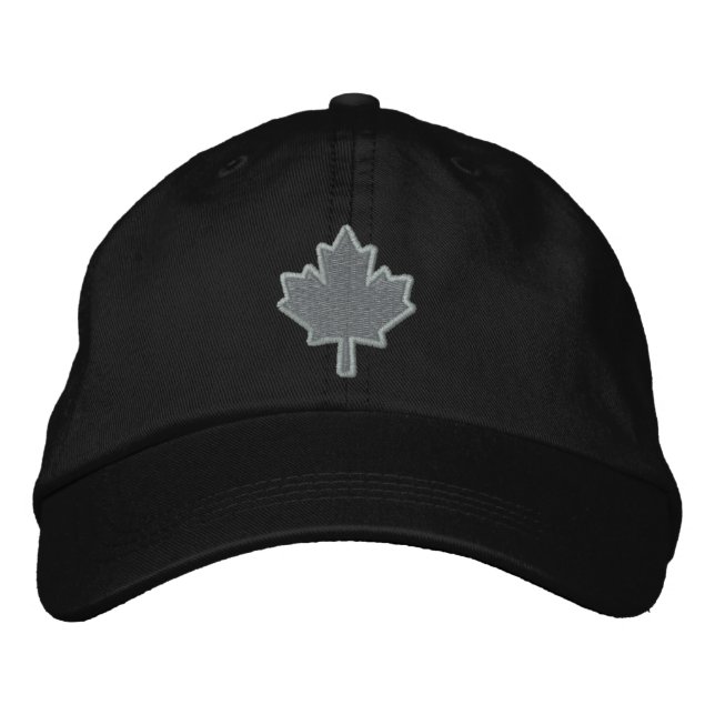 Casquette Brodée Feuille d'érable brodée au Canada (Devant)