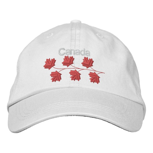 Casquette Brodée Feuille d'érable Canada (Devant)