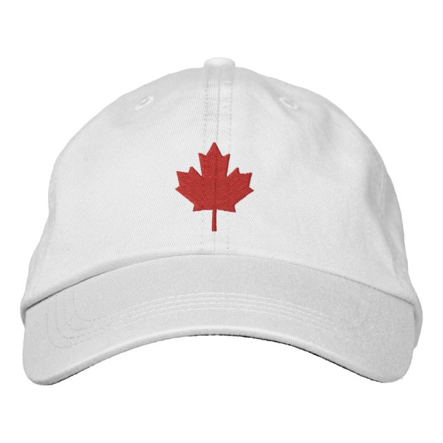 Casquette Brodée Feuille d'érable du Canada (Devant)