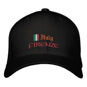 Casquette Brodée Firenze & Italie mode / Drapeau italien Patriotes