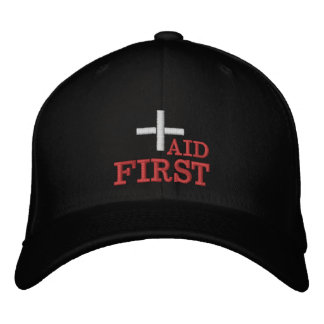 Casquette Brodée First Aid embroidered baseball cap Red / B|ack