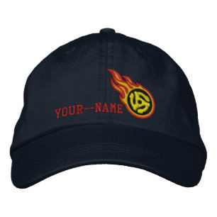 Casquette Brodée Flammes de course personnalisées 45 Spacer Badge