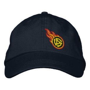 Casquette Brodée Flammes de course personnalisées 45 Spacer Badge