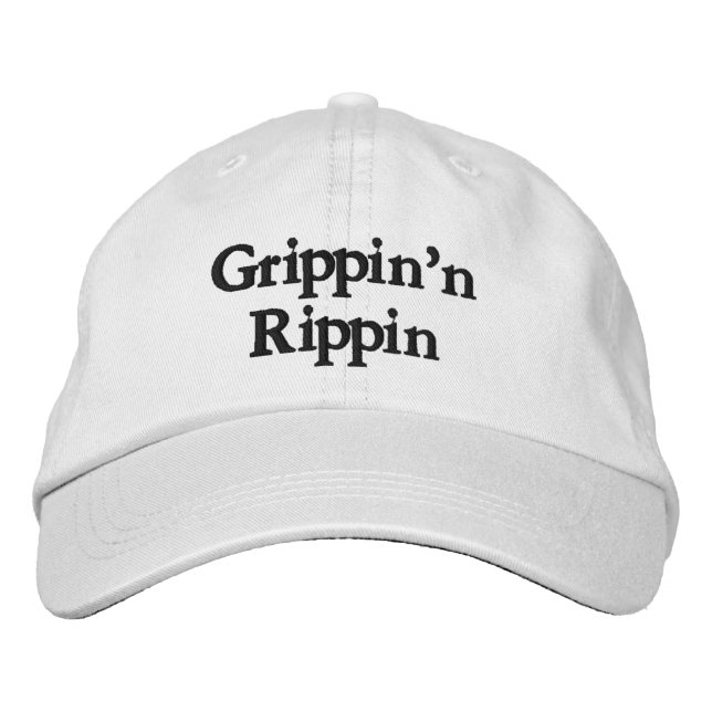 Casquette Brodée Funny Mens Novelty Golf GRIPPIN'N RIPPIN (Devant)