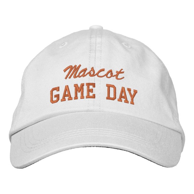 Casquette Brodée Game Day Custom Mascot or Team Name (Devant)