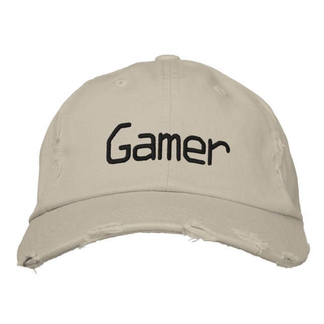 Casquette Brodée Gamer - Customisé (Devant)