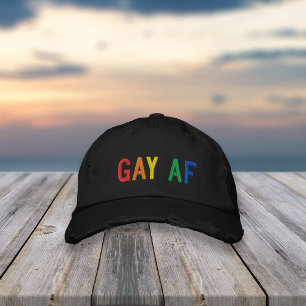 Casquette Brodée Gay AF Pride Arc-en-ciel