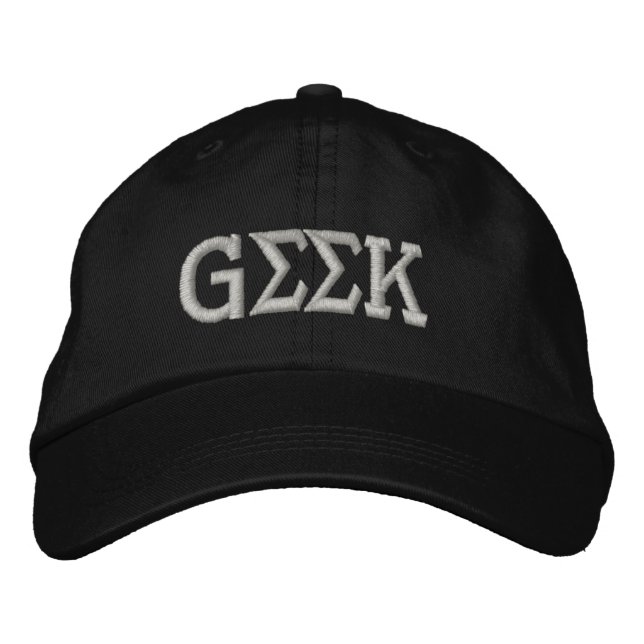 Casquette Brodée Geek (Devant)