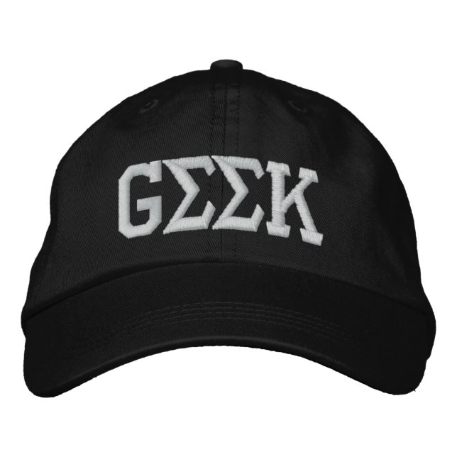 Casquette Brodée Geek (Devant)