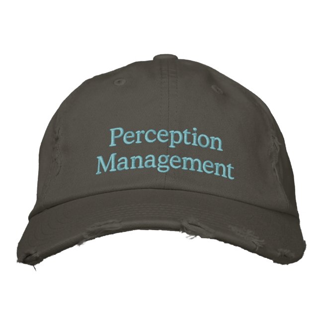 Casquette Brodée Gestion de la perception (Devant)