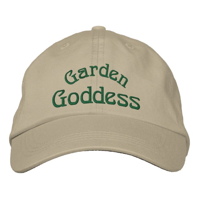 Casquette Brodée Goddess du jardin Funny (Devant)