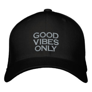 Casquette Brodée GOOD VIBES SEULEMENT plage Vie été amusant