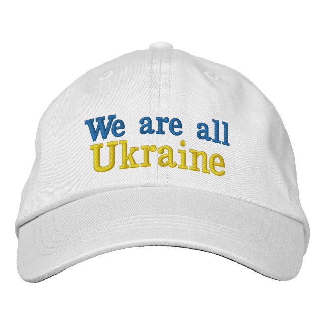 Casquette Brodée Gorra We are all Ukraine (Devant)