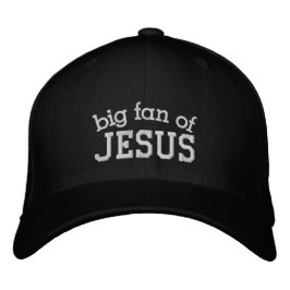 Casquette Brodée Grand Fan de Jésus Texte Seulement - Modifiable