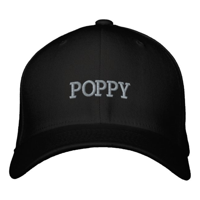 Casquette Brodée Grand-père du pavot (Devant)