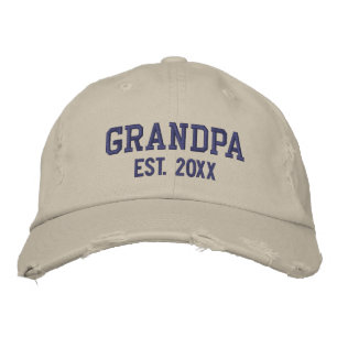 Casquette Brodée Grandpa Est Établi Personnalisé
