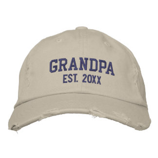Casquette Brodée Grandpa Est Établi Personnalisé