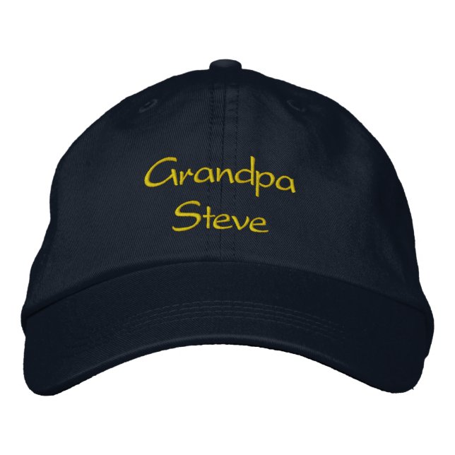 Casquette Brodée Hat - Grandpa with Name (Devant)