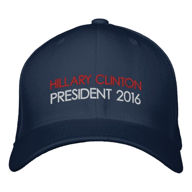 Casquette Brodée HILLARY CLINTON Président 2016 (Devant)