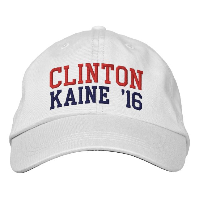 Casquette Brodée Hillary Clinton Tim Kaine 2016 (Devant)
