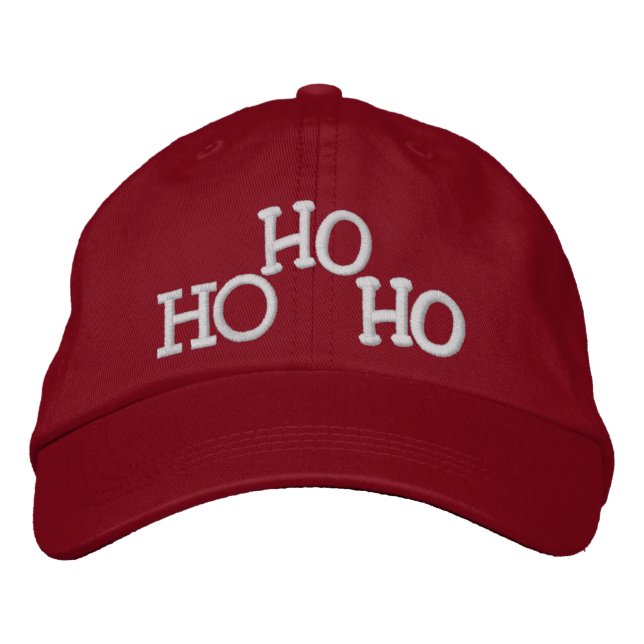 Casquette Brodée HO HO HO par SRF (Devant)