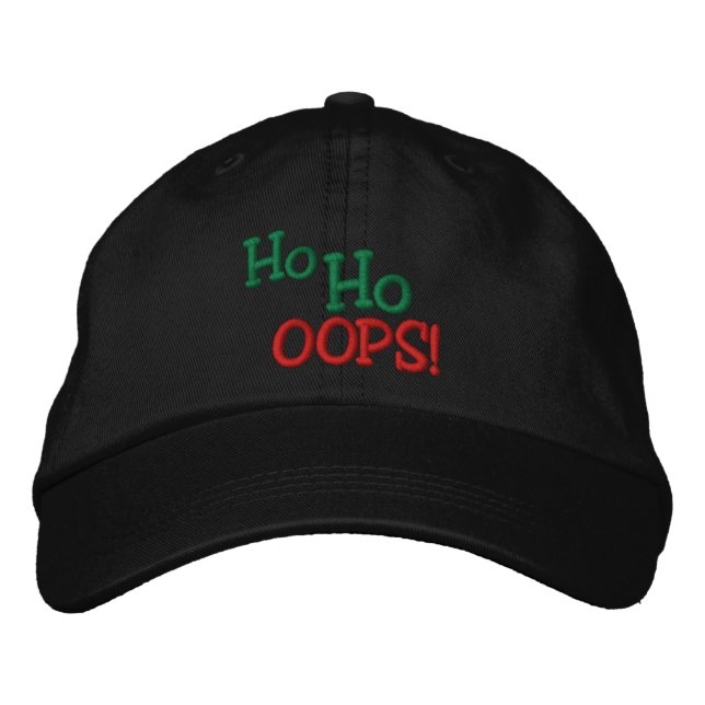 Casquette Brodée Ho Ho OH LÀ LÀ ! ! Broderie (Devant)