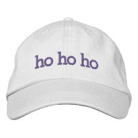 ho ho pourpre typographie de Noël brodée