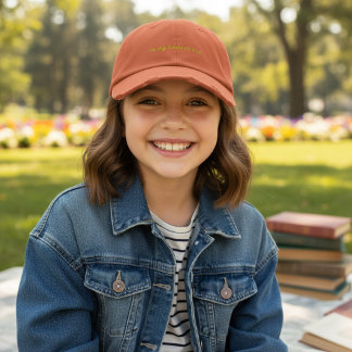 Casquette Brodée In My Bookish Era in Burnt Orange