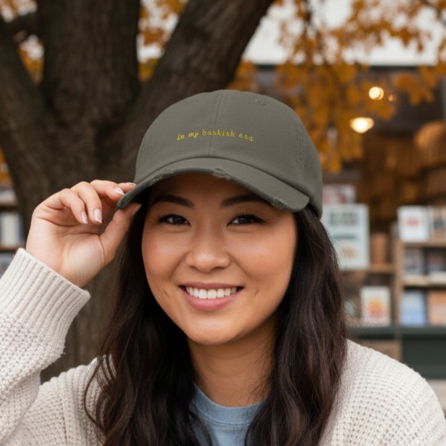 Casquette Brodée In My Bookish Era in Nickel Color (Créateur téléchargé)