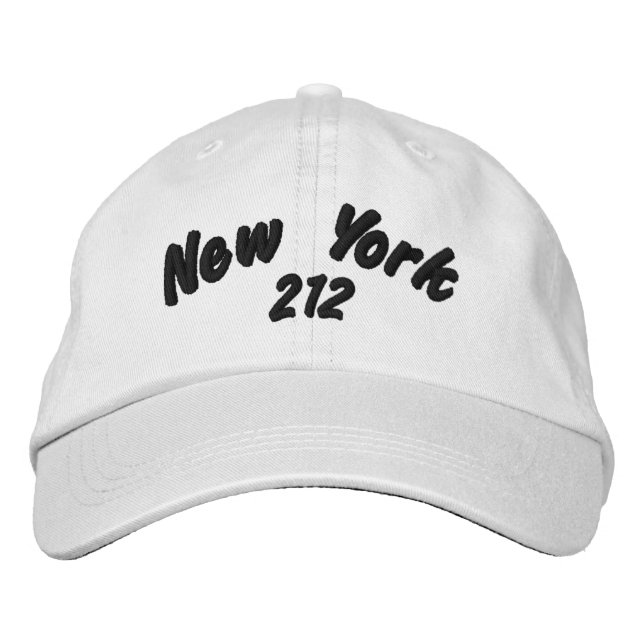 Casquette Brodée Indicatif régional New York 212. (Devant)