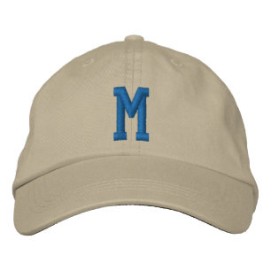 Casquette Brodée Initiale gras de monogramme personnalisé