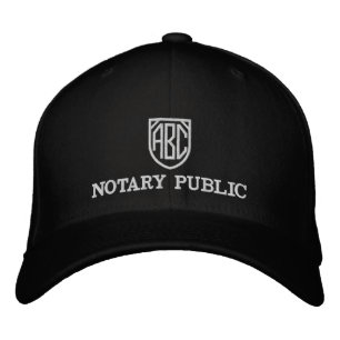 Casquette Brodée Initiales monogrammes Publicité notaire Customisée