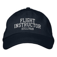 Instructeur de vol Pilote Marine bleu et blanc Per
