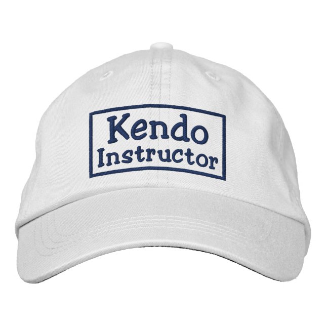 Casquette Brodée Instructeur Kendo (Devant)