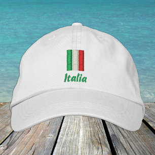 Casquette Brodée Italie & Drapeau italien / Italia Patriotes