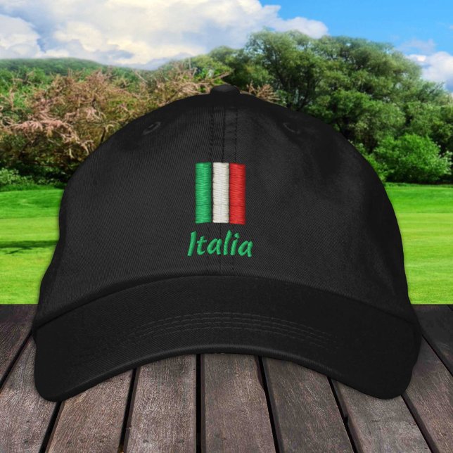 Casquette Brodée Italie & Drapeau italien / Italia Patriotes (Créateur téléchargé)