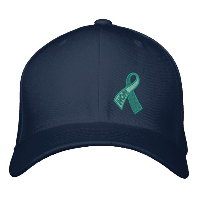 Casquette Brodée Jade Hope Cancer Ribbon Sensibilisation (Devant)
