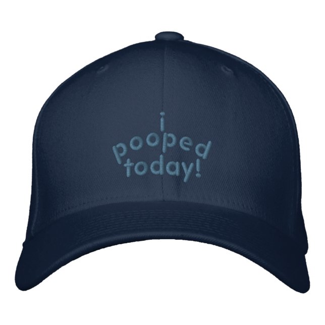 Casquette Brodée J'Ai Poopé Aujourd'Hui (Devant)