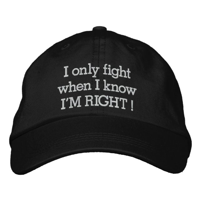 Casquette Brodée J'ai raison de SRF (Devant)