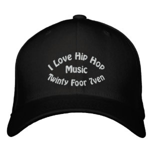 Casquette Brodée J'aime la musique Hip hop