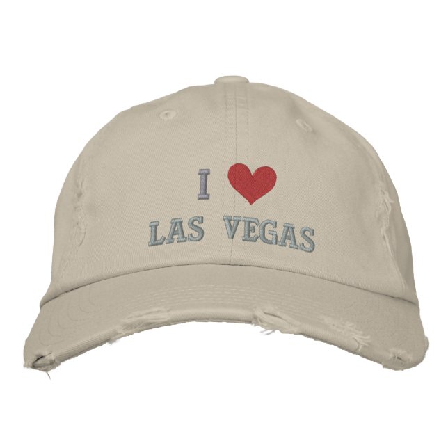 CASQUETTE BRODÉE J'AIME LAS VEGAS — NEVADA (Devant)